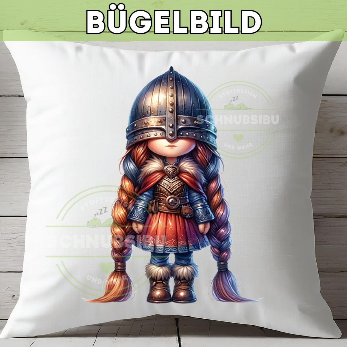 Bügelbild Wichtelkollektion - Wikinger-Mädchen